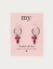 My Jewellery Earring small hoop purple orange MJ12738