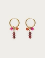 My Jewellery Earring small hoop purple orange MJ12738