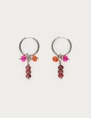 My Jewellery Earring small hoop purple orange MJ12738