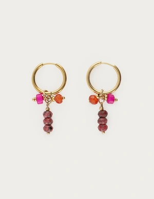 My Jewellery Earring small hoop purple orange MJ12738