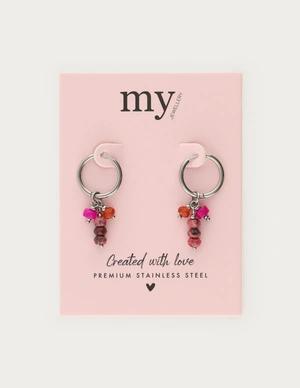 My Jewellery Earring small hoop purple orange MJ12738