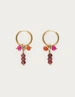 My Jewellery Earring small hoop purple orange MJ12738