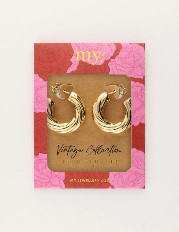 My Jewellery Earring small twisted hoop vintage MJ11525