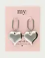 My Jewellery Earring square hoop heart MJ13052