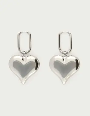 My Jewellery Earring square hoop heart MJ13052