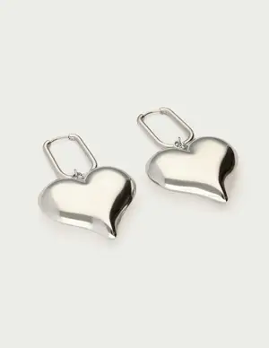 My Jewellery Earring square hoop heart MJ13052