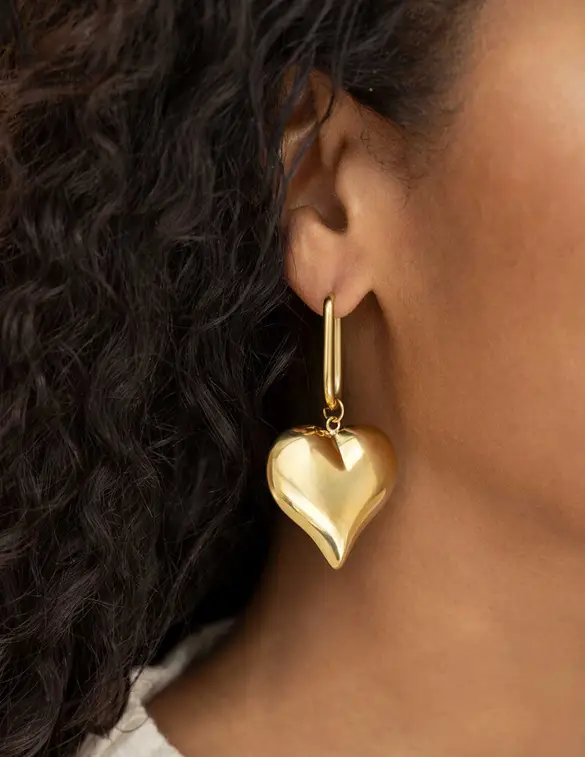 My Jewellery Earring square hoop heart MJ13052