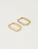 My Jewellery Earring square hoop pearls MJ10331