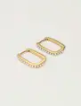 My Jewellery Earring square hoop pearls MJ10331