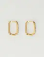 My Jewellery Earring square hoop pearls MJ10331