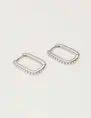 My Jewellery Earring square hoop pearls MJ10331
