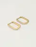 My Jewellery Earring square hoop pearls MJ10331