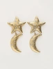 My Jewellery Earring star moon strass MJ11925