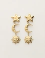 My Jewellery Earring star moon sun MJ11966