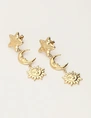 My Jewellery Earring star moon sun MJ11966