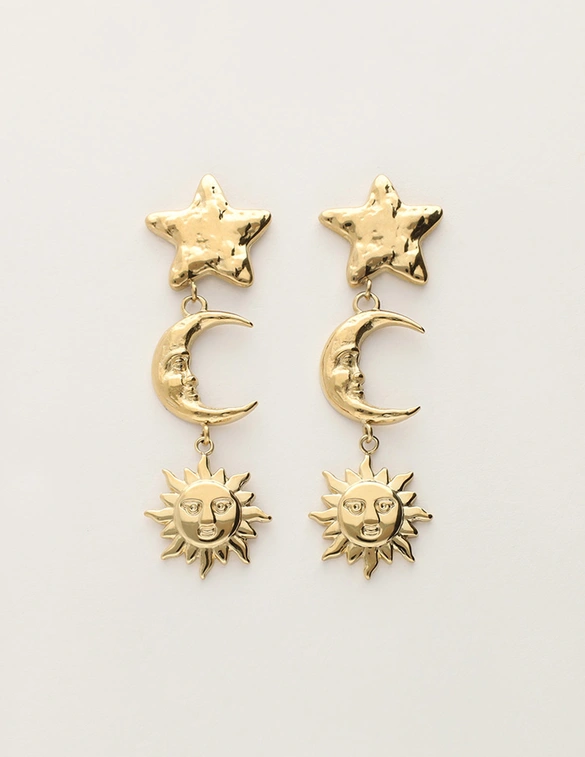 My Jewellery Earring star moon sun MJ11966