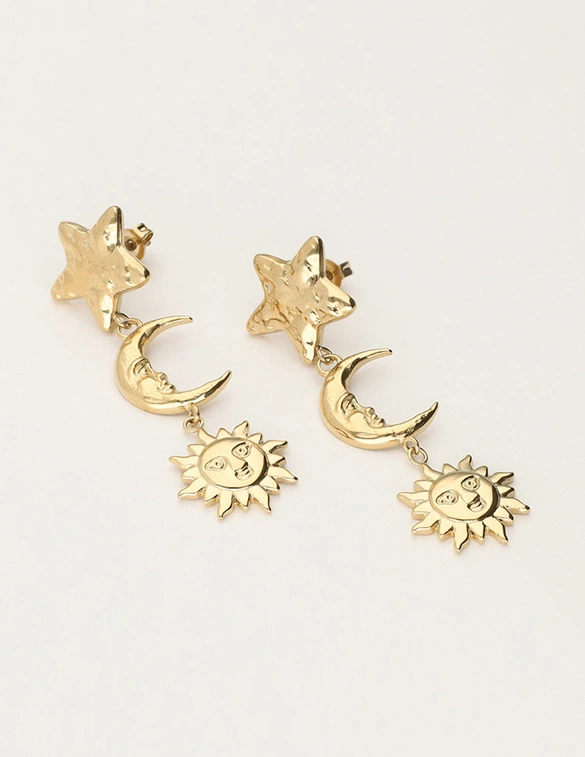 My Jewellery Earring star moon sun MJ11966