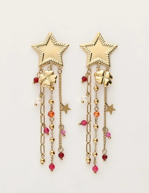 My Jewellery Earring star strings clover MJ11963