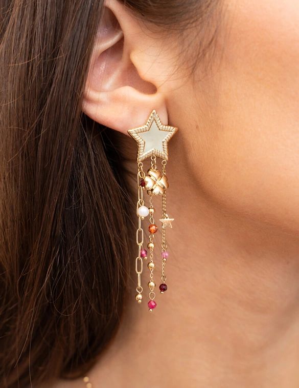 My Jewellery Earring star strings clover MJ11963