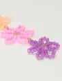 My Jewellery Earring statement 3 flowers lilac MJ10068