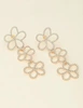 My Jewellery Earring statement 3 flowers strass MJ10022