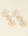 My Jewellery Earring statement 3 flowers strass MJ10022