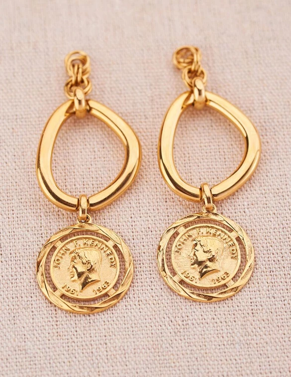 My Jewellery Earring statement coin MJ07623