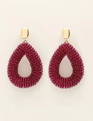 My Jewellery Earring statement drop purple MJ09980