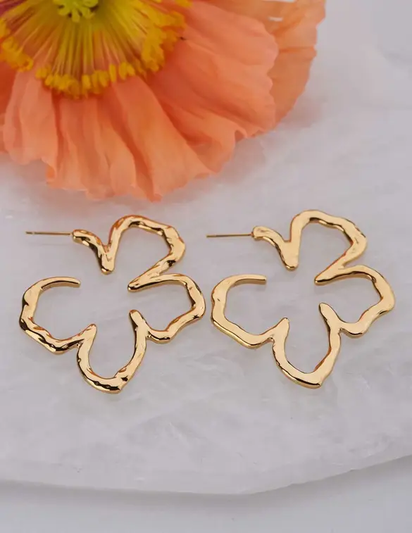 My Jewellery Earring statement irregular flower MJ10383