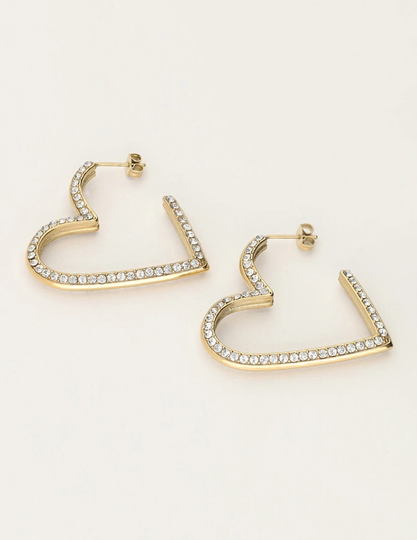 My Jewellery Earring strass hearts MJ11929
