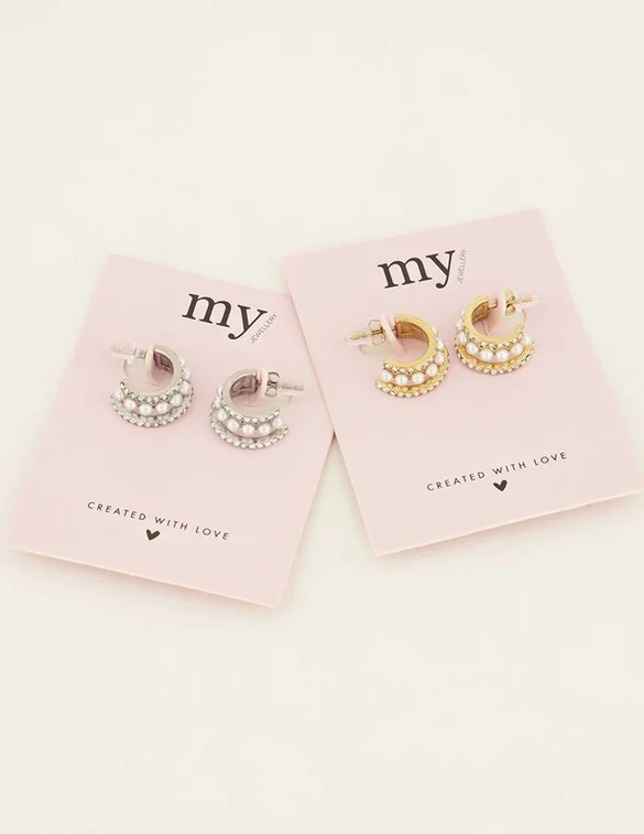 My Jewellery Earring strass/pearls MJ06810