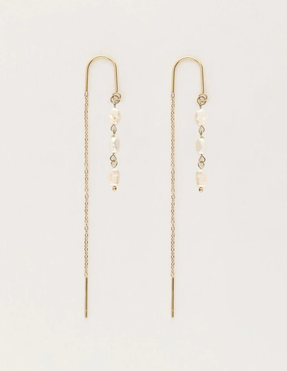 My Jewellery Earring string 3 pearls MJ11490