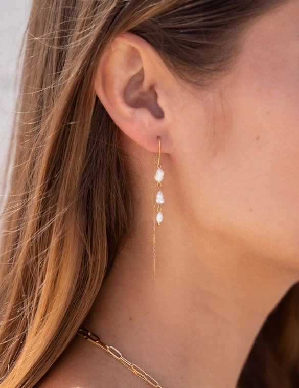 My Jewellery Earring string 3 pearls MJ11490