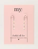 My Jewellery Earring string 3 pearls MJ11490