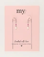 My Jewellery Earring string bead and pearl MJ11488