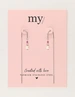 My Jewellery Earring string bead and pearl MJ11488