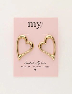 My Jewellery Earring studs open heart MJ11325