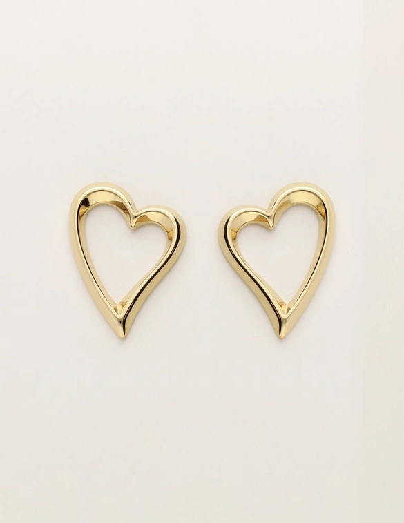 My Jewellery Earring studs open heart MJ11325