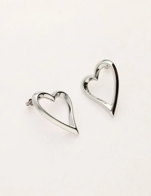 My Jewellery Earring studs open heart MJ11325
