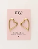 My Jewellery Earring studs open heart MJ11325