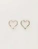 My Jewellery Earring studs open heart pearl MJ10962