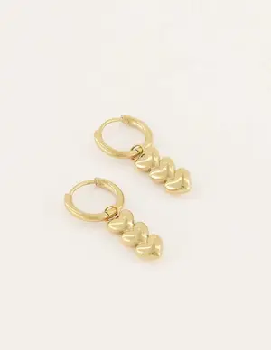 My Jewellery Earring Three Hearts MJ06708