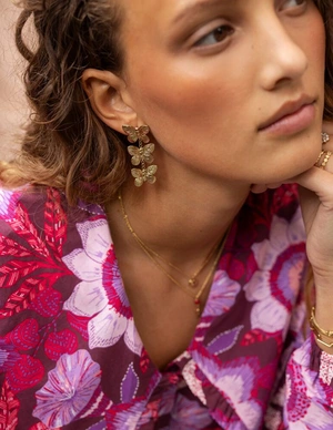 My Jewellery Earring triple butterfly MJ11397