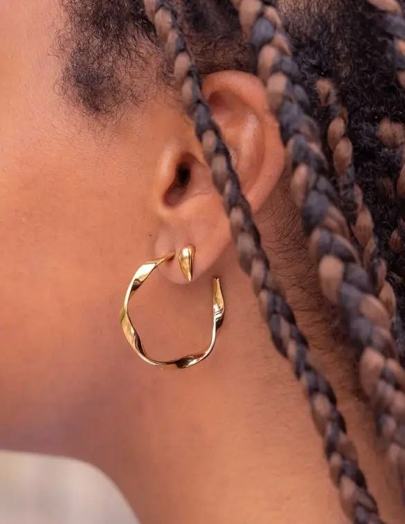 My Jewellery Earring twisted hoop MJ10384