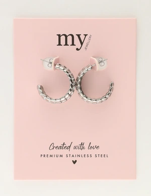 My Jewellery Earring vintage heart hoops MJ12028