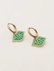 My Jewellery Earring with green tres belle charm MJ08354