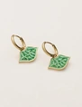 My Jewellery Earring with green tres belle charm MJ08354