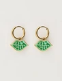My Jewellery Earring with green tres belle charm MJ08354