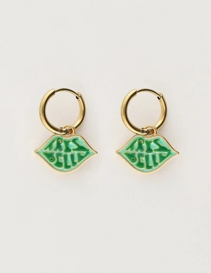 My Jewellery Earring with green tres belle charm MJ08354