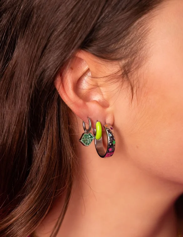 My Jewellery Earring with green tres belle charm MJ08354